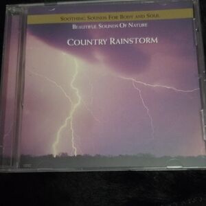 Country Rainstorm Relaxation CD - Purple Lightning Cover